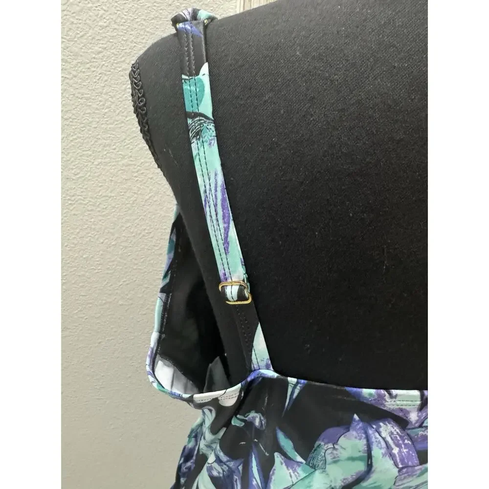 Women’s Sz 18W Caribbean Sand Swim Top Beautiful